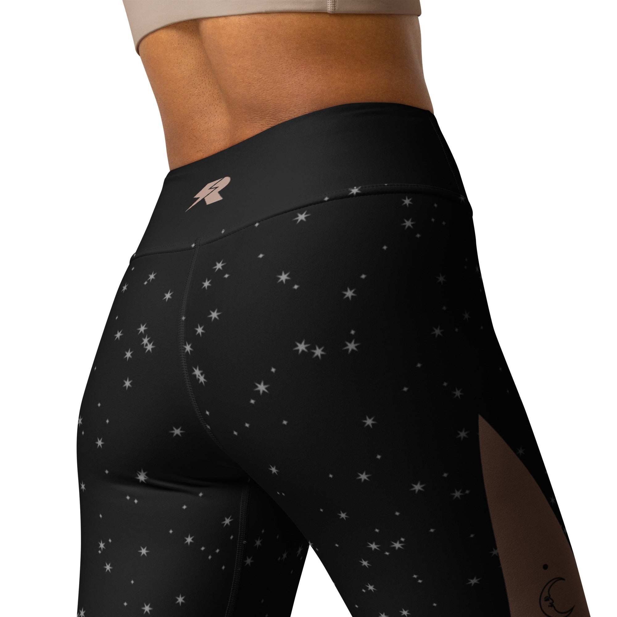 SHE REBEL - Crescent Moon & Sun Yoga Leggings
